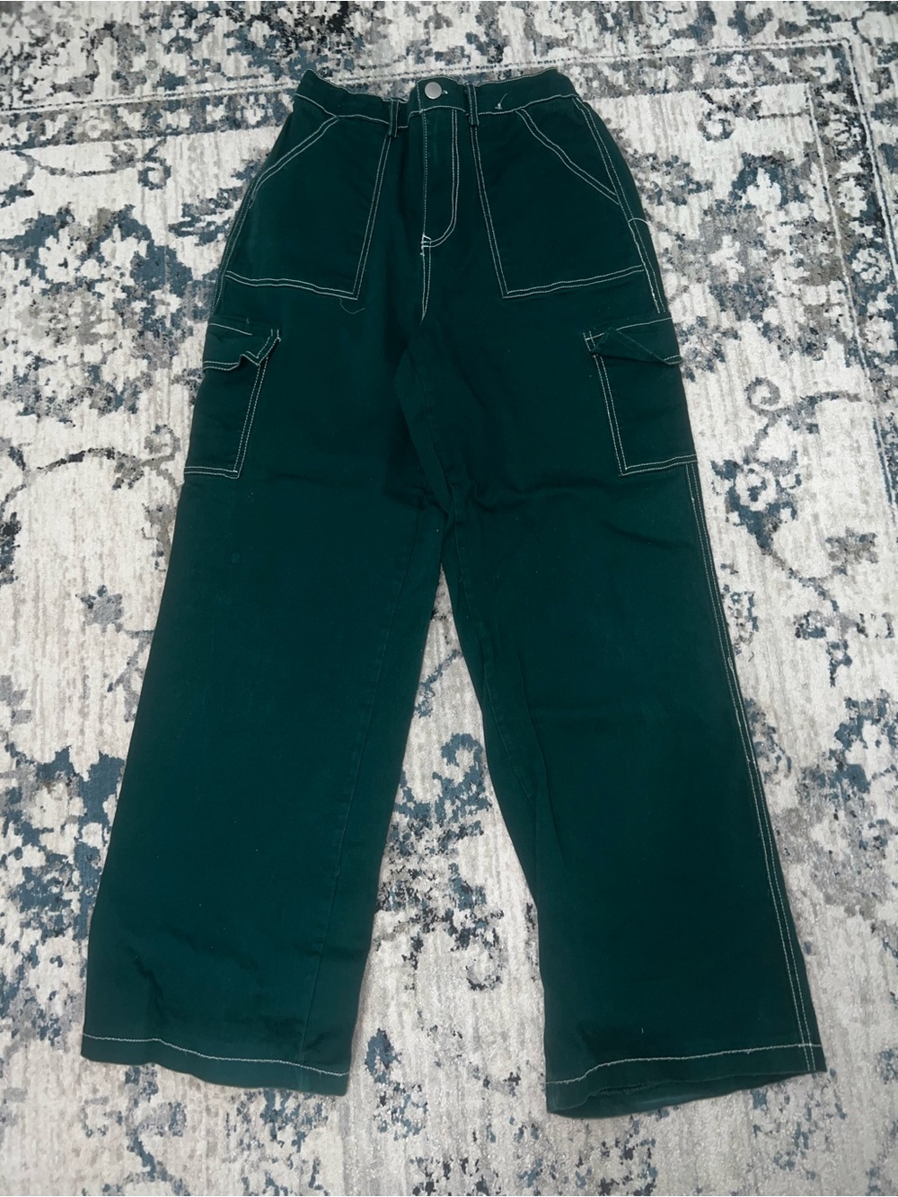 Dark Green Cargo Pants